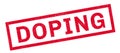 Doping rubber stamp Royalty Free Stock Photo