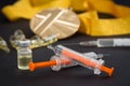 Doping steroid sport drugs health closeup win syringe