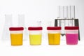 Doping test of urine on laboratory Royalty Free Stock Photo