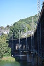 DoppelstockbrÃÂ¼cke across the Mosel between Alf and Bullay, east inside the curve