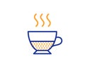 Doppio coffee icon. Hot drink sign. Vector Royalty Free Stock Photo