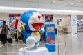 Doraemon model performances at Chitose international Airport in