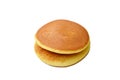 Dorayaki Japanese pancake stuffed sweet mashed bean on white background