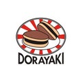 Dorayaki logo vector illustration - street food