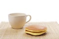 Dorayaki teatime Royalty Free Stock Photo