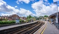 Dorchester South Railway Station and tracks