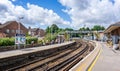 Dorchester South Railway Station and tracks