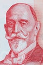 Dorde Vajfert portrait from Serbia`s money