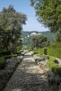 Dordogne, France - Topiary in the gardens of the Jardins de Marqueyssac in the Dordogne region of France Royalty Free Stock Photo