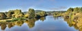 Dordogne river near `Le Bugue` - Dordogne - France Royalty Free Stock Photo