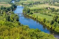 Dordogne valley from Domme Royalty Free Stock Photo