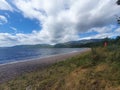 Dores beach on Loch Ness on Scotland Royalty Free Stock Photo