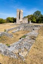 Dorgicse village - ruins of medieval church, Balaton lake, Hungary, Europe Royalty Free Stock Photo