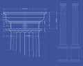 Doric column Royalty Free Stock Photo