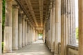 Doric Columns in the Colonnade Courtyard outside the Alte Nationalgalerie on Museum Island in Berlin