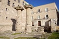 Doric columns of Temple of Poseidon in Taranto Magna Graecia, Apulia Puglia, Italy Royalty Free Stock Photo