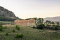 Doric greek temple of Segesta in Sicily, Italy Royalty Free Stock Photo