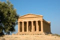 Doric temple of Concordia in Agrigento Royalty Free Stock Photo