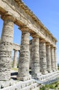 Doric Temple at Segesta, Sicily, Italy Royalty Free Stock Photo