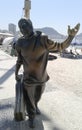 Dorival Caymmi Statue in Copacabana Rio de Janeiro Brazil.