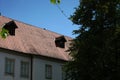 Dormers here on old buildings bring a lot of light and headroom into the attic