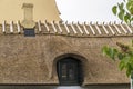 Dormer on straw roof of traditional house, Dragor, Denmark Royalty Free Stock Photo