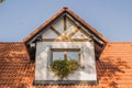 Dormer window on an old house Royalty Free Stock Photo