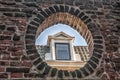 Dormer window of an old house Royalty Free Stock Photo