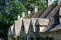 Dormer windows in Arlington Row, Bibury. Royalty Free Stock Photo