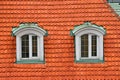 Dormer Windows in Roof Royalty Free Stock Photo