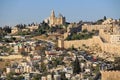 Dormition Abby and the Wall of Old Jerusalem