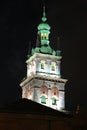 Dormition or Assumption church in old town of Lviv, Western Ukraine Royalty Free Stock Photo