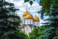 Dormition Cathedral inside Kremlin, Moscow, Russia Royalty Free Stock Photo
