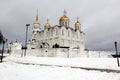 Dormition Cathedral in Vladimir, constructed between 1158 - 1160 Royalty Free Stock Photo