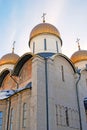Dormition church in Moscow Kremlin. UNESCO World Heritage Site. Royalty Free Stock Photo