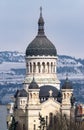 The Dormition of the Theotokos Cathedral, the most famous Romanian Orthodox church of Cluj-Napoca, Romania. Built in a Romanian Royalty Free Stock Photo