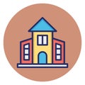 Dormitory, guest house Vector Icon which can easily edit