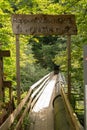 Entrance to the Rappenloch valley in Dornbirn in Austria Royalty Free Stock Photo