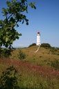 Dornbusch lighthouse on the island Hiddensee in Germany Royalty Free Stock Photo