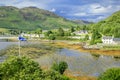 Dornie village near Eileen Donan Castle, Scotland Royalty Free Stock Photo