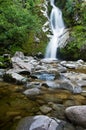 Dorothy Falls, Lake Kaniere Royalty Free Stock Photo