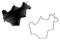 Dorset Council (Commonwealth of Australia, Tasmania, lutruwita) map vector illustration,