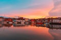 Dorset weymouth harbour at sunset