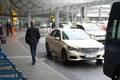 Dortmund Airport, Germany. Before leaving the taxi waiting for passengers.