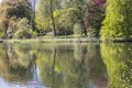 Dortmund Citys Romberg Park lake in North Rhine Westphalia sunny spring time Royalty Free Stock Photo