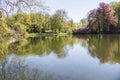 Dortmund Citys Romberg Park lake in North Rhine Westphalia sunny spring time Royalty Free Stock Photo