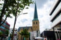 Dortmund, Germany - August 2, 2019: The Dortmund Petrikirche St. Petri Church in Dortmund is one of four medieval town churches