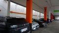 Dortmund, Germany - December 28, 2021: Sixt car rental employee waits for customers at Dortmund Airport
