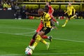 The football match of Bundesliga Borussia Dortmund vs Bayern Munich