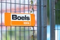 Boels rental sign in dortmund germany Royalty Free Stock Photo